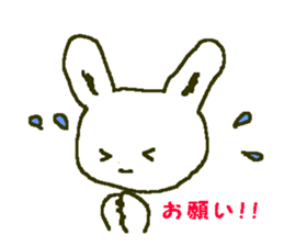 white rabbit Shirousasan sticker #2137251