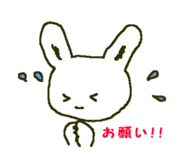 white rabbit Shirousasan sticker #2137251