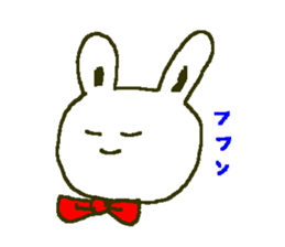white rabbit Shirousasan sticker #2137252