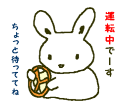 white rabbit Shirousasan sticker #2137253