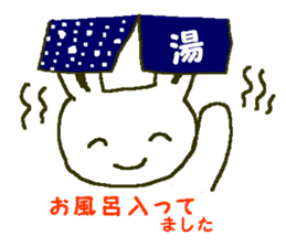 white rabbit Shirousasan sticker #2137259