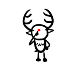 Reindeer sticker sticker #2137307