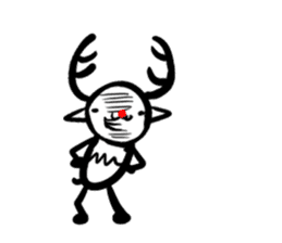 Reindeer sticker sticker #2137308