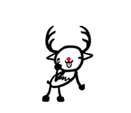 Reindeer sticker sticker #2137340