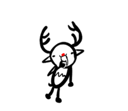 Reindeer sticker sticker #2137343