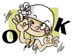 Lovely J girl-(1) sticker #2137677