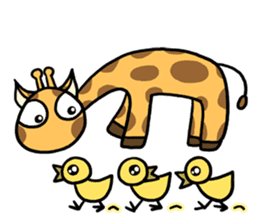 Giraffe me sticker #2137732