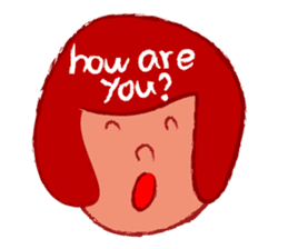 Stickers of colorful face sticker #2138123