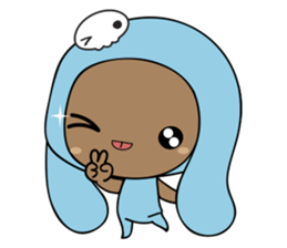 Browny-Blue sticker #2138305