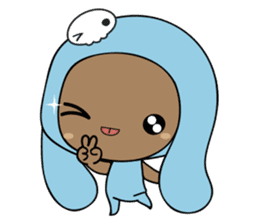 Browny-Blue sticker #2138305