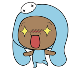 Browny-Blue sticker #2138307