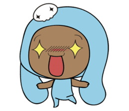 Browny-Blue sticker #2138307