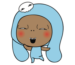 Browny-Blue sticker #2138308