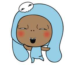 Browny-Blue sticker #2138308