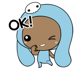 Browny-Blue sticker #2138309