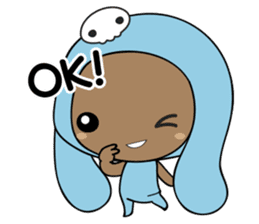 Browny-Blue sticker #2138309