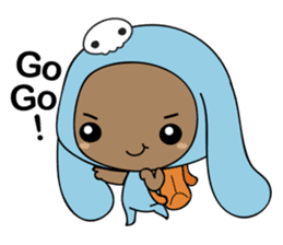 Browny-Blue sticker #2138311