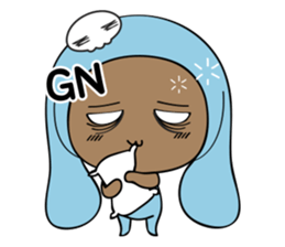 Browny-Blue sticker #2138316