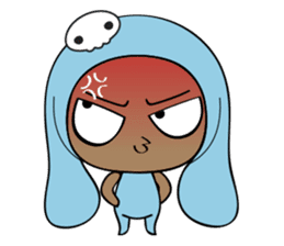 Browny-Blue sticker #2138319