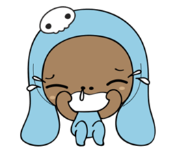 Browny-Blue sticker #2138320