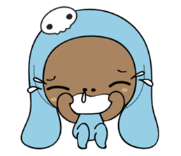 Browny-Blue sticker #2138320