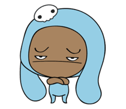 Browny-Blue sticker #2138324