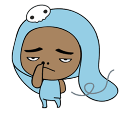 Browny-Blue sticker #2138325