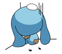 Browny-Blue sticker #2138326