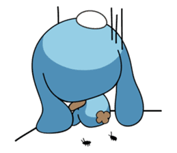 Browny-Blue sticker #2138326