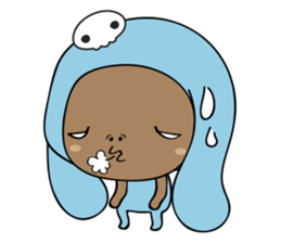 Browny-Blue sticker #2138327