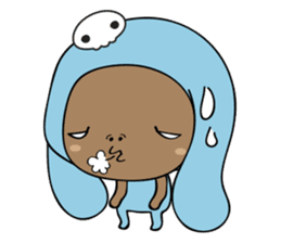 Browny-Blue sticker #2138327