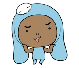 Browny-Blue sticker #2138328