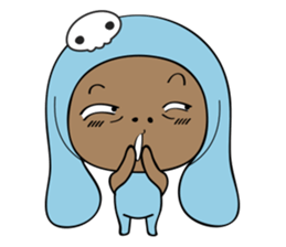 Browny-Blue sticker #2138329