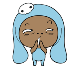 Browny-Blue sticker #2138329