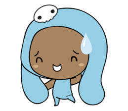 Browny-Blue sticker #2138330