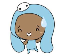 Browny-Blue sticker #2138330