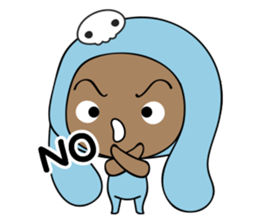 Browny-Blue sticker #2138331