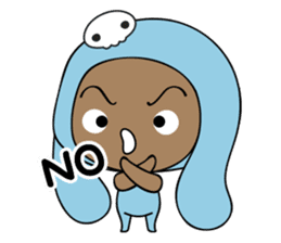 Browny-Blue sticker #2138331