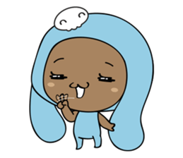 Browny-Blue sticker #2138332