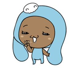 Browny-Blue sticker #2138332