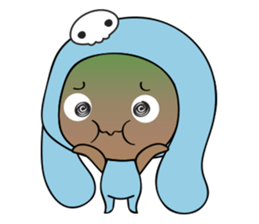 Browny-Blue sticker #2138333