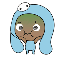 Browny-Blue sticker #2138333