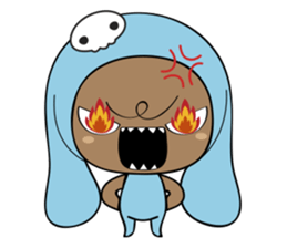 Browny-Blue sticker #2138334