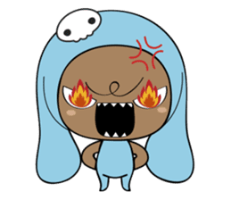 Browny-Blue sticker #2138334