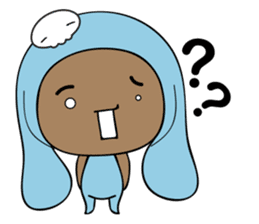 Browny-Blue sticker #2138335