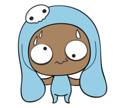 Browny-Blue sticker #2138336