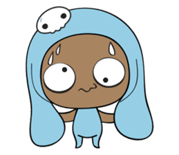 Browny-Blue sticker #2138336