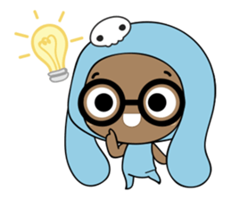 Browny-Blue sticker #2138337