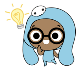 Browny-Blue sticker #2138337