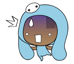 Browny-Blue sticker #2138338